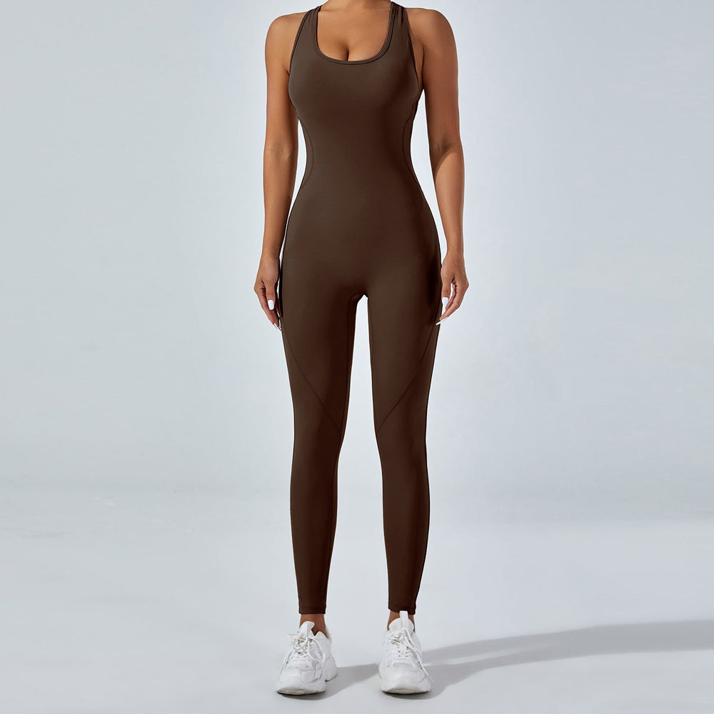 Sexy Yoga Jumpsuit Outdoor Beauty Back Jumpsuit Trousers High Elastic One Piece Yoga Jumpsuit