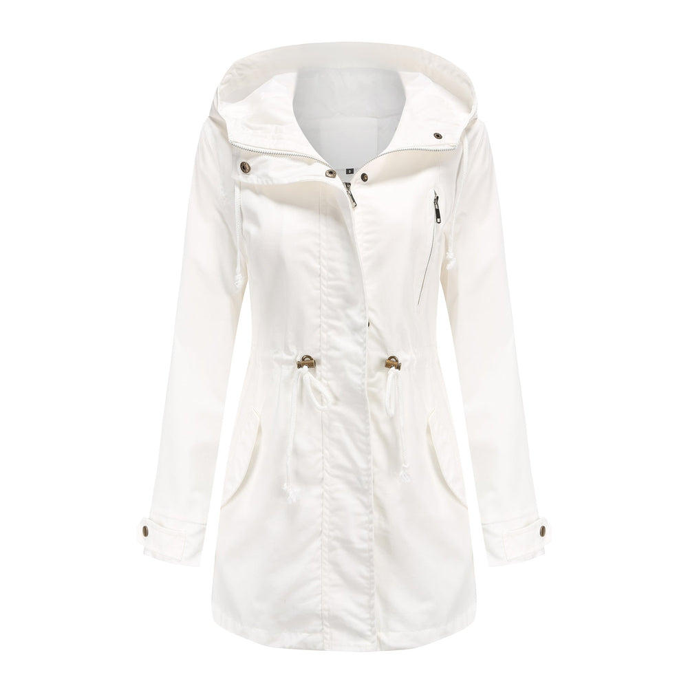 Cotton Women Spring Autumn Coat Loose Solid Color Clothing Women Clothing