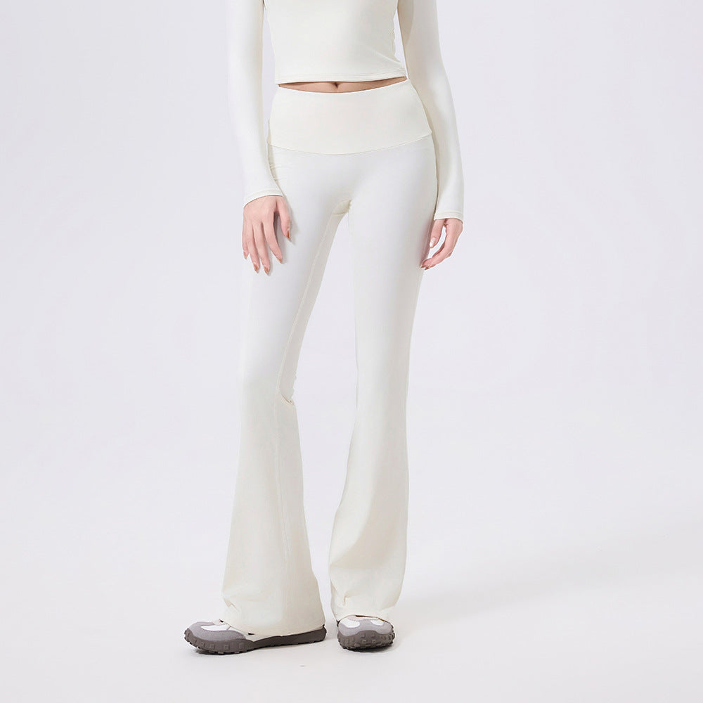 Low Waist Wide Brimmed Bell Bottom Pants Yoga Trousers for Women Sexy Slimming Skinny Workout Pants Slim Fit Hipp Lifting Pants