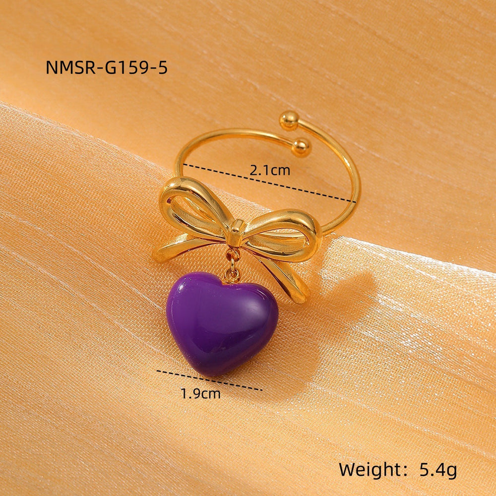 Love Titanium Steel Ring Women Affordable Luxury All Match Stainless Steel Ring Accessories