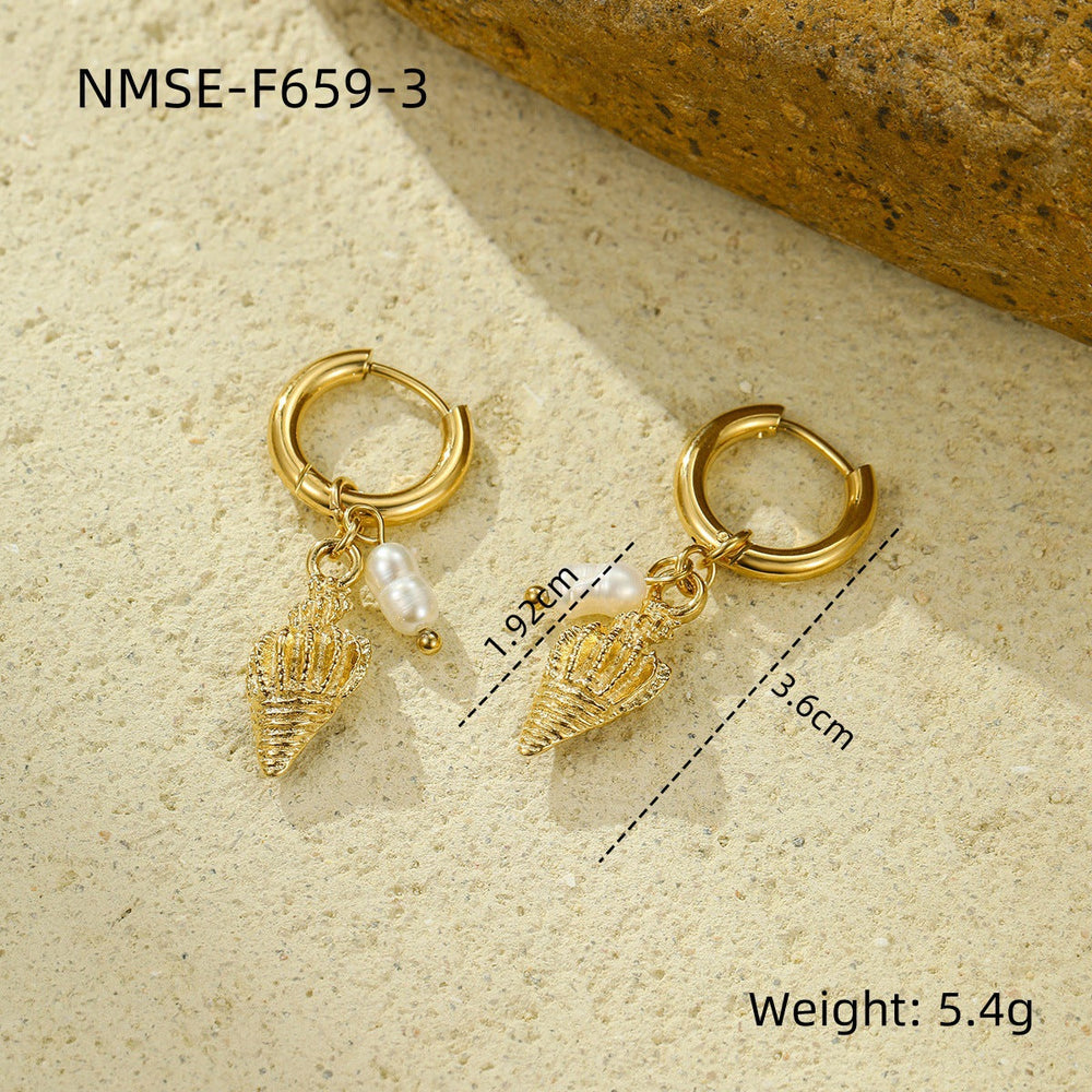Ocean Necklace Bracelet Earrings Ring Set Niche Collection Ornament Women