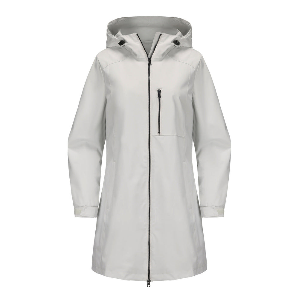 Outdoor Sports Waterproof Windbreaker Women Hooded Long Sleeve Spring Autumn Coat Loose Casual Windproof Women Clothing