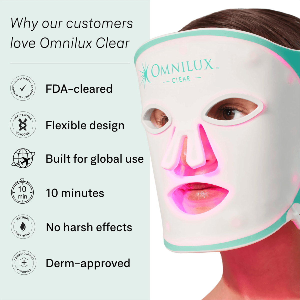Omnilux Face Contour + Clear + Gant Contour