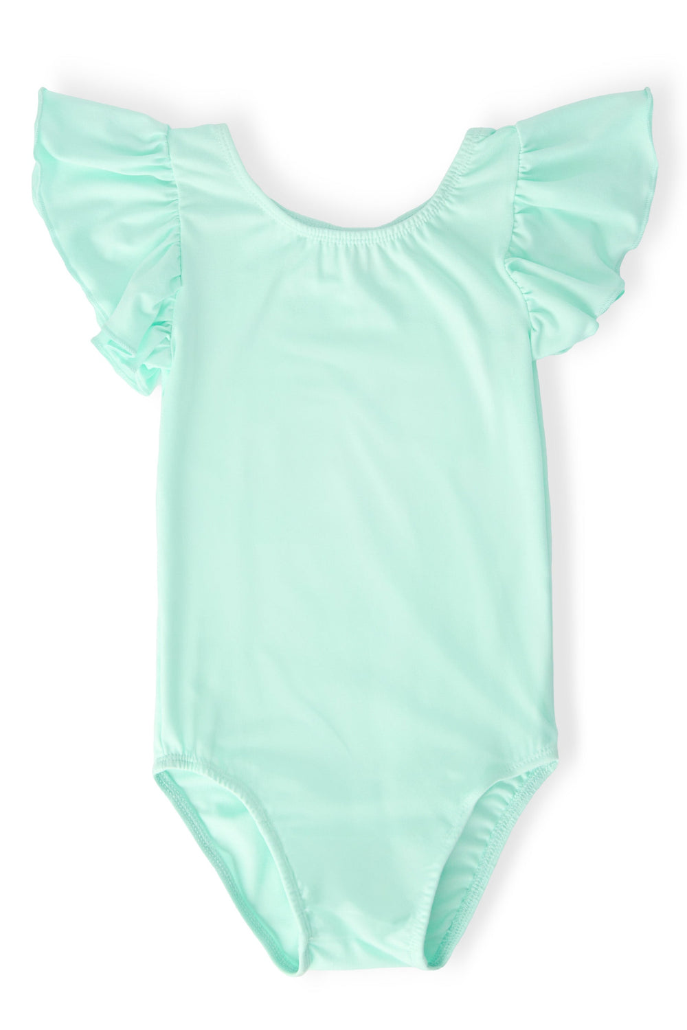 SALE Pastel Green S/S Flutter Sleeve Leotard