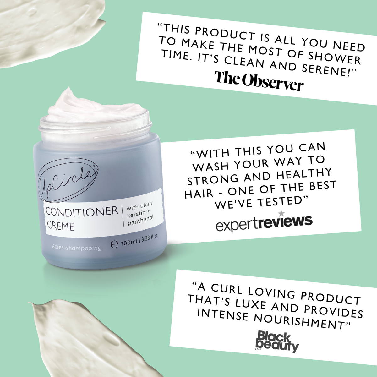 Conditioner Crème with Plant Keratin + Panthenol - Snipetell