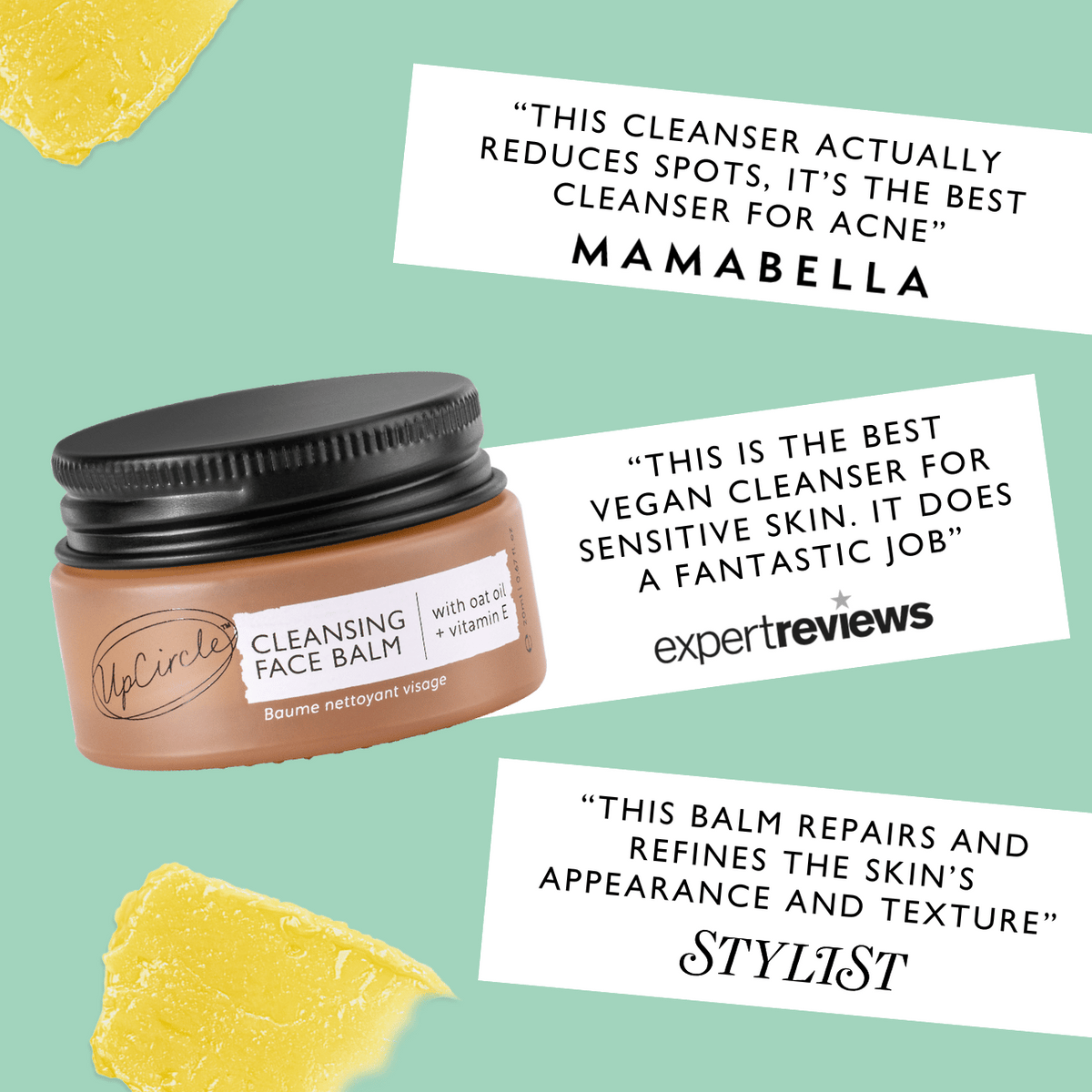 Cleansing Face Balm with Oat Oil + Vitamin E - Travel Size - Snipetell
