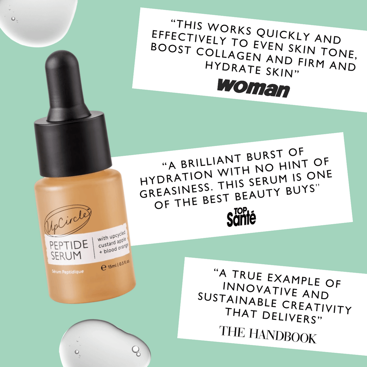 Peptide Serum with Custard Apple + Blood Orange - Travel Size - Snipetell