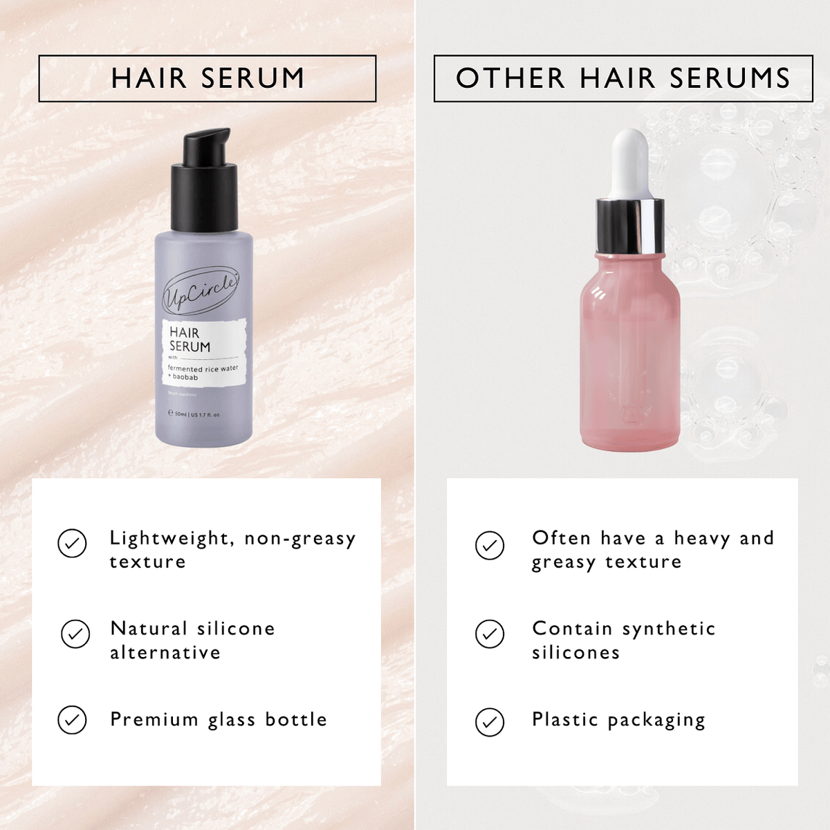 Hair Serum with Fermented Rice Water + Baobab - Snipetell
