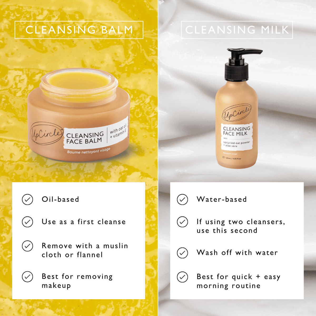 Cleansing Face Balm with Oat Oil + Vitamin E - Snipetell