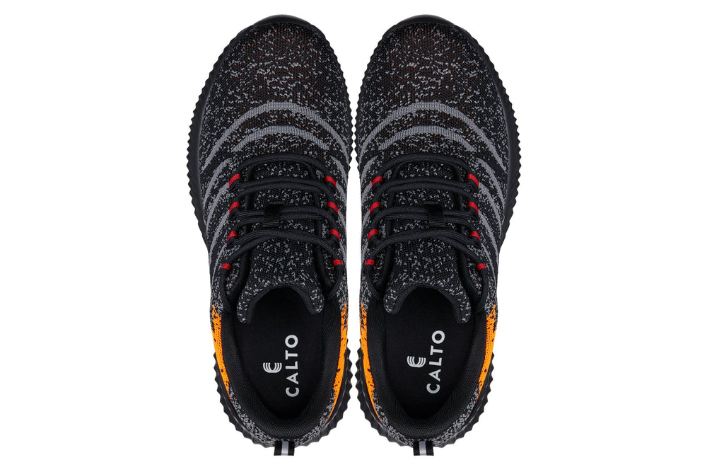 CALTO - Q219 - 2.4 Inches Taller (Neon Orange/Black/Grey) - Ultra Lightweight