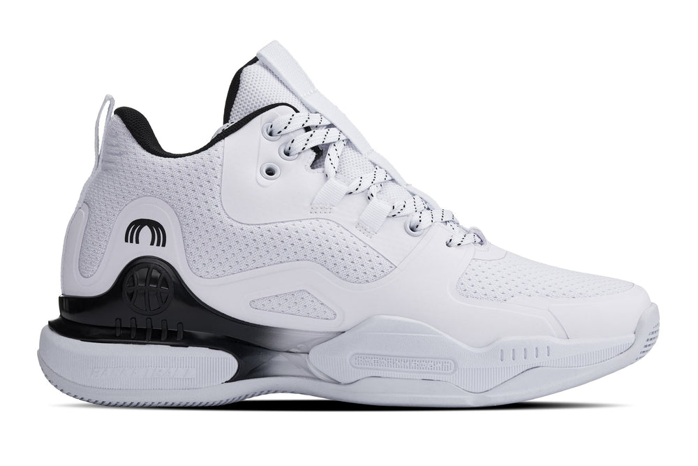 CALTO - Q394 - 3 Inches Taller (White/Black) - Basketball High-Top Sneakers