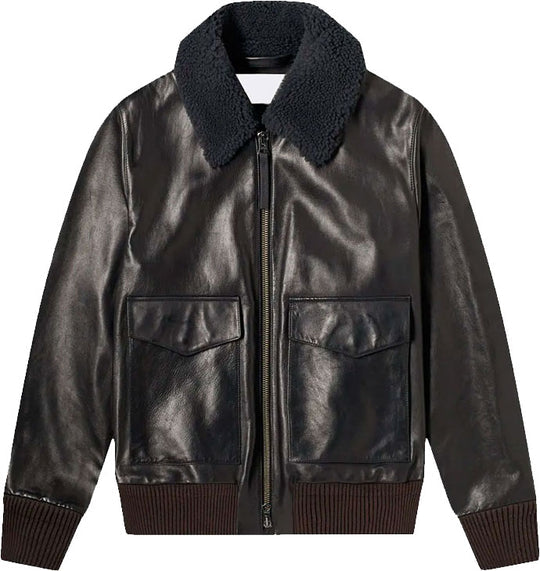 Real Quality Men’s Leather Jacket with Fur