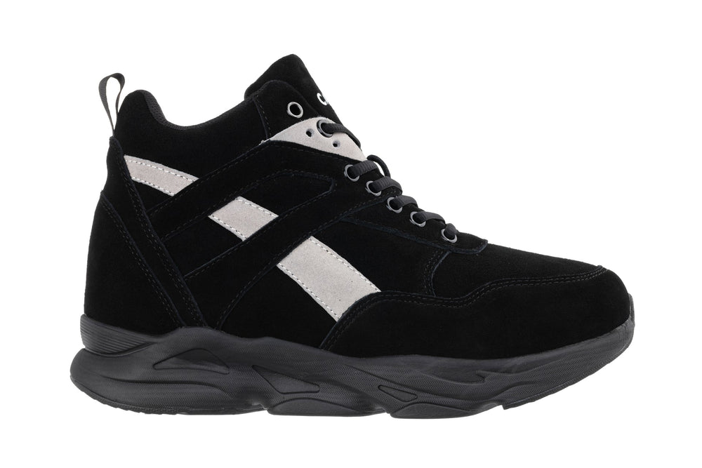 CALTO - S33594 - 4 Inches Taller (Black/Grey) - Sneakers