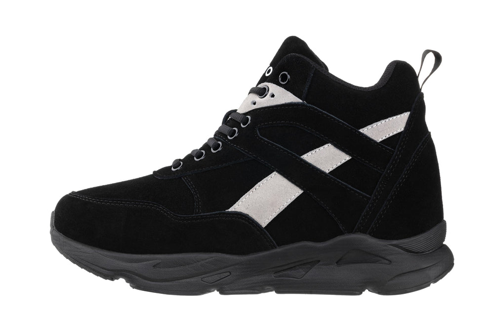 CALTO - S33594 - 4 Inches Taller (Black/Grey) - Sneakers