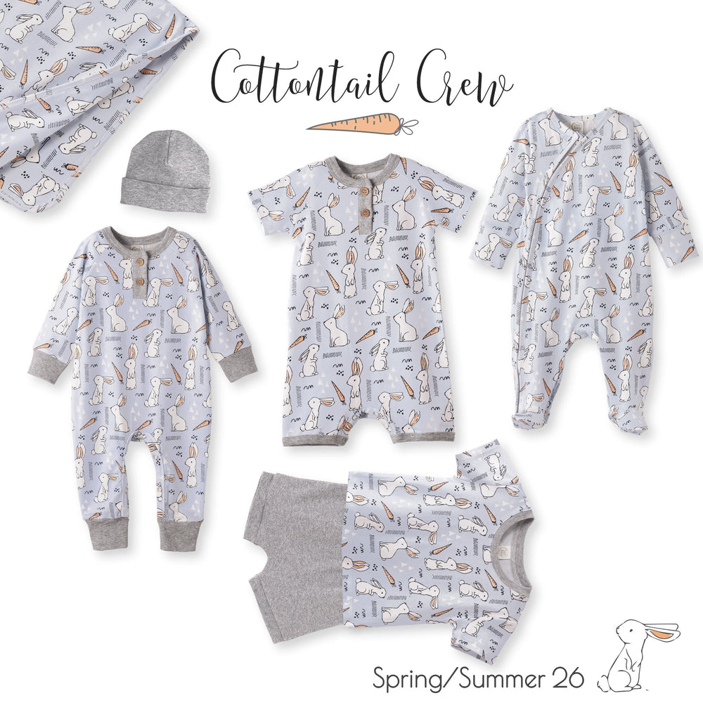 Cottontail Crew Bamboo Henley Easter Romper for Baby Tesa Babe