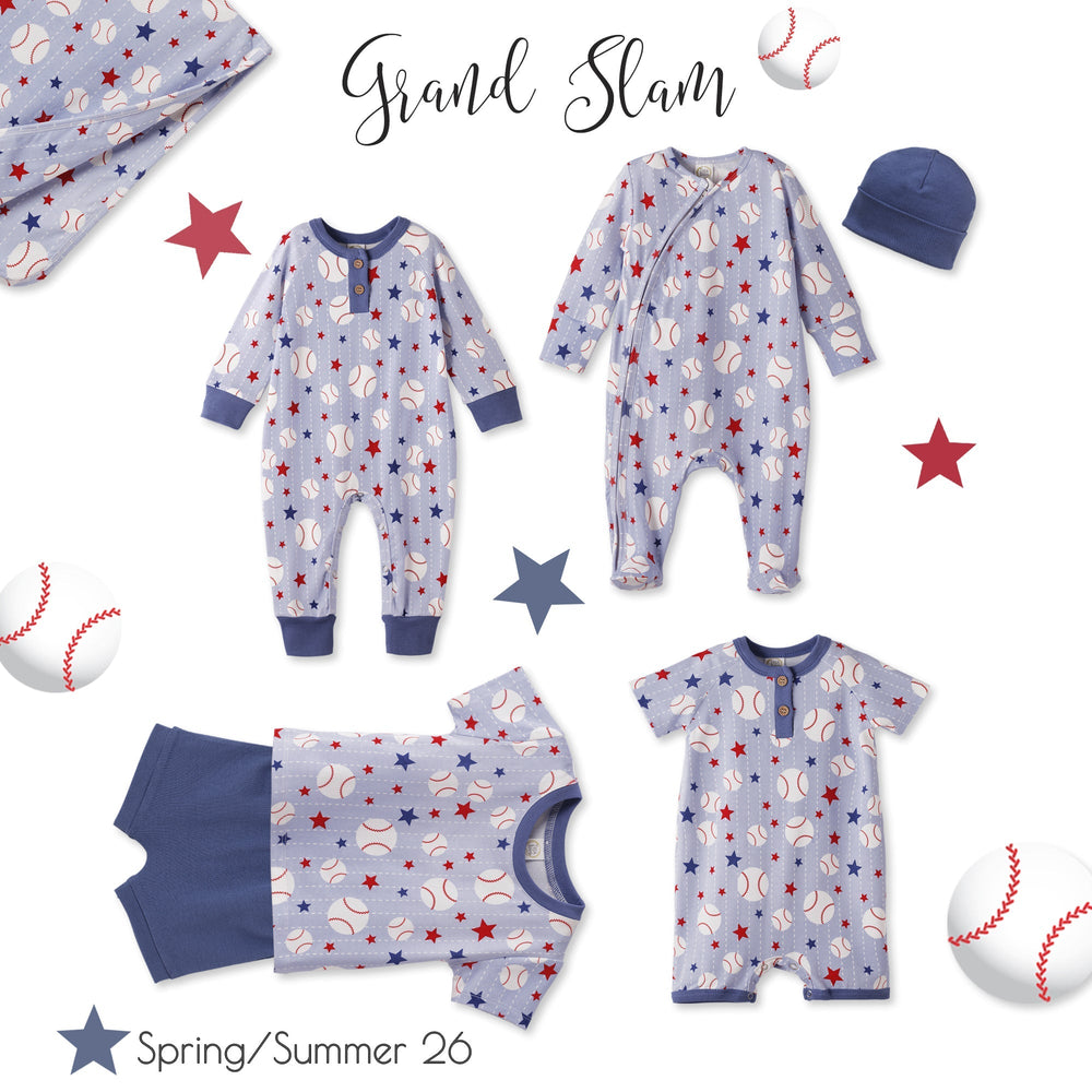Grand Slam Baseball Bamboo Tee & Cotton Shorts Set for Boys Tesa Babe
