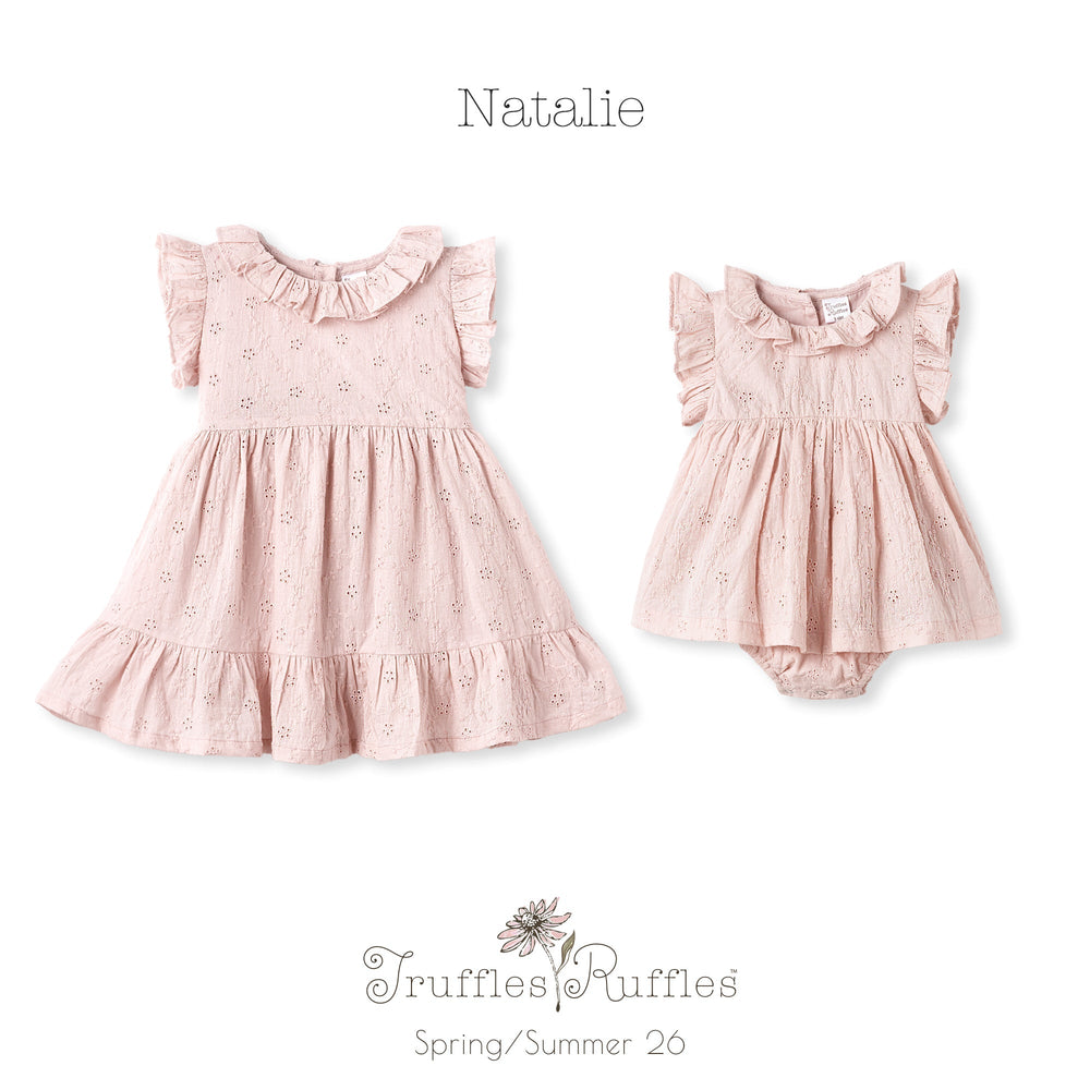 Eyelet Skirted Baby Bodysuit – Cotton for Special Occasions Tesa Babe