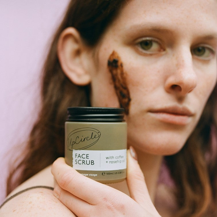 Face Scrub with Coffee + Rosehip Oil - Snipetell