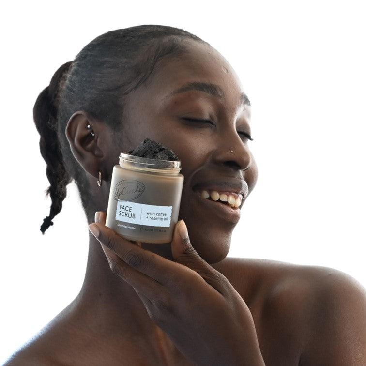 Face Scrub with Coffee + Rosehip Oil - Snipetell