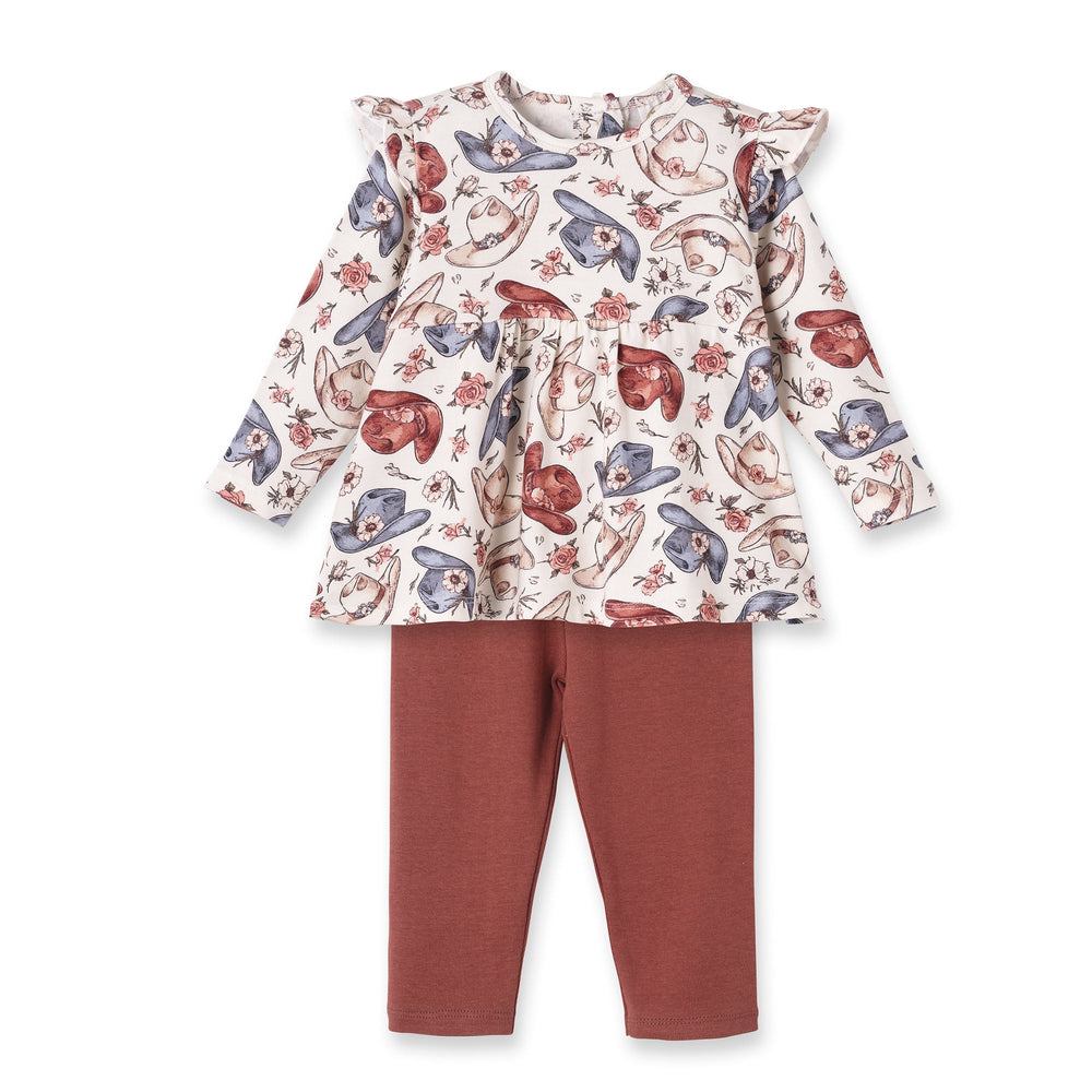 Wildflower Rodeo Cowgirl Set- Bamboo Top & Cotton Pants Tesa Babe