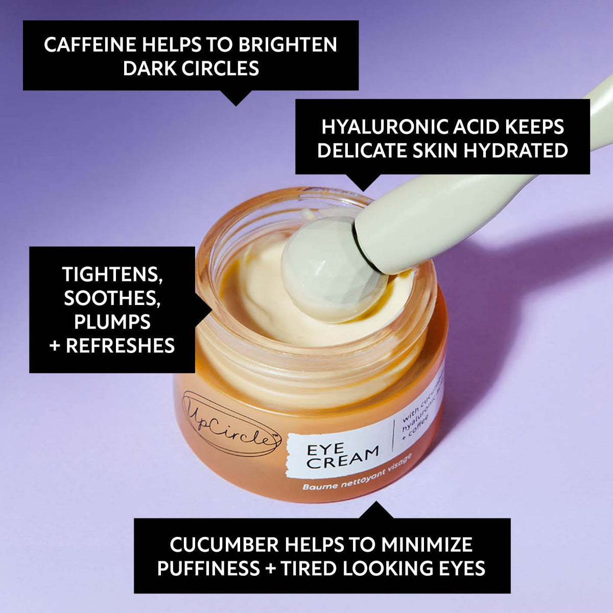 Eye Cream with Hyaluronic Acid & Coffee - Snipetell