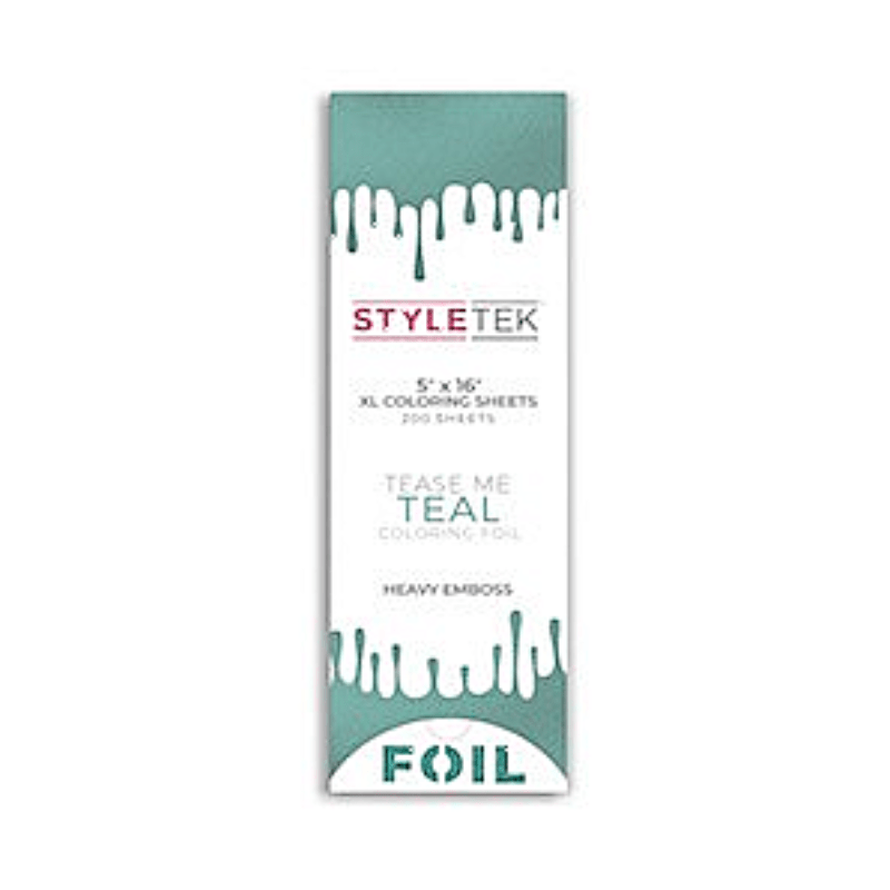 Feuilles de balayage XL Styletek Tease Me Teal, 200 unités, 5x16