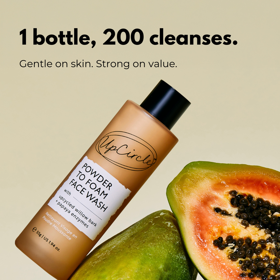 Powder To Foam Face Wash with Willow Bark + Papaya Enzymes - Snipetell