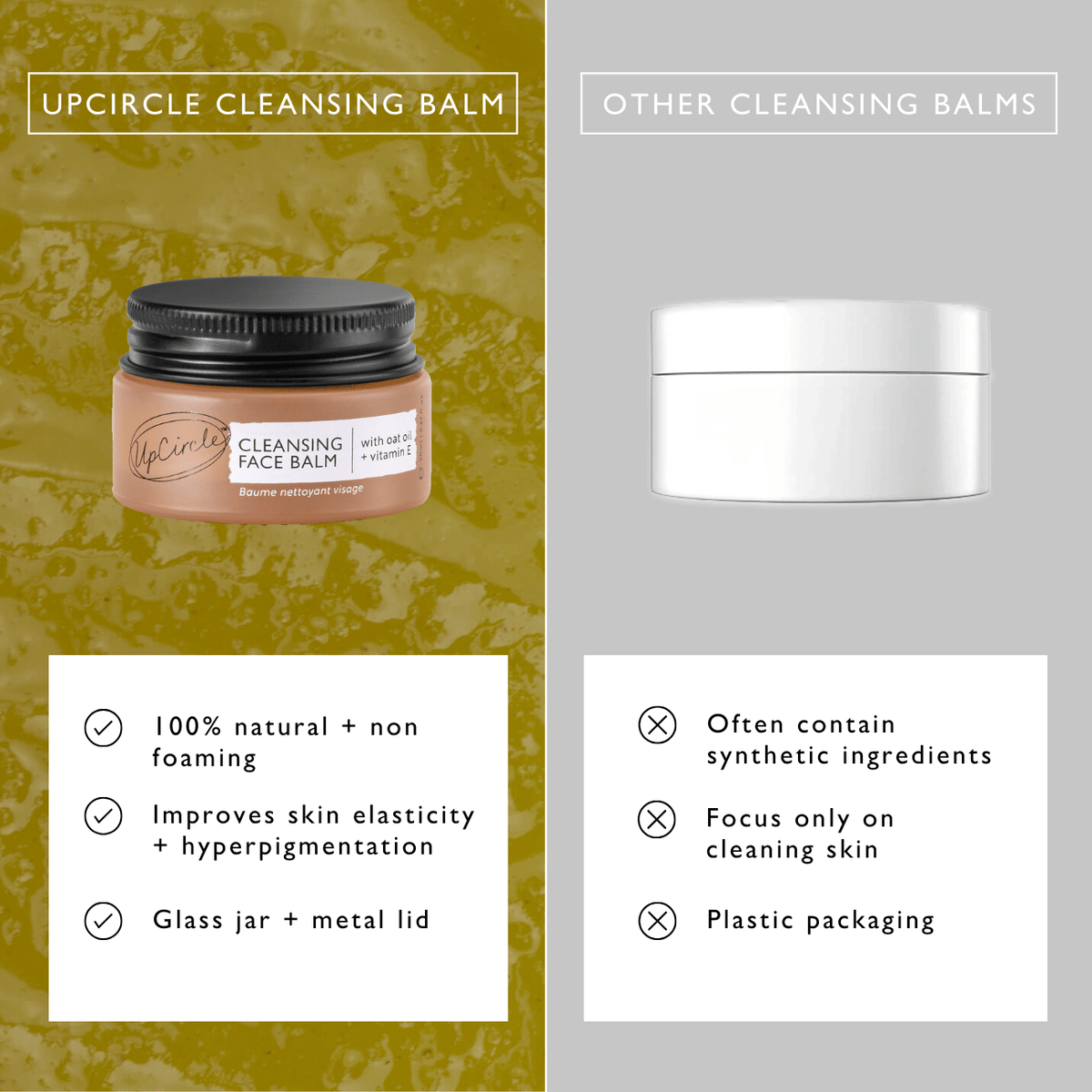 Cleansing Face Balm with Oat Oil + Vitamin E - Travel Size - Snipetell