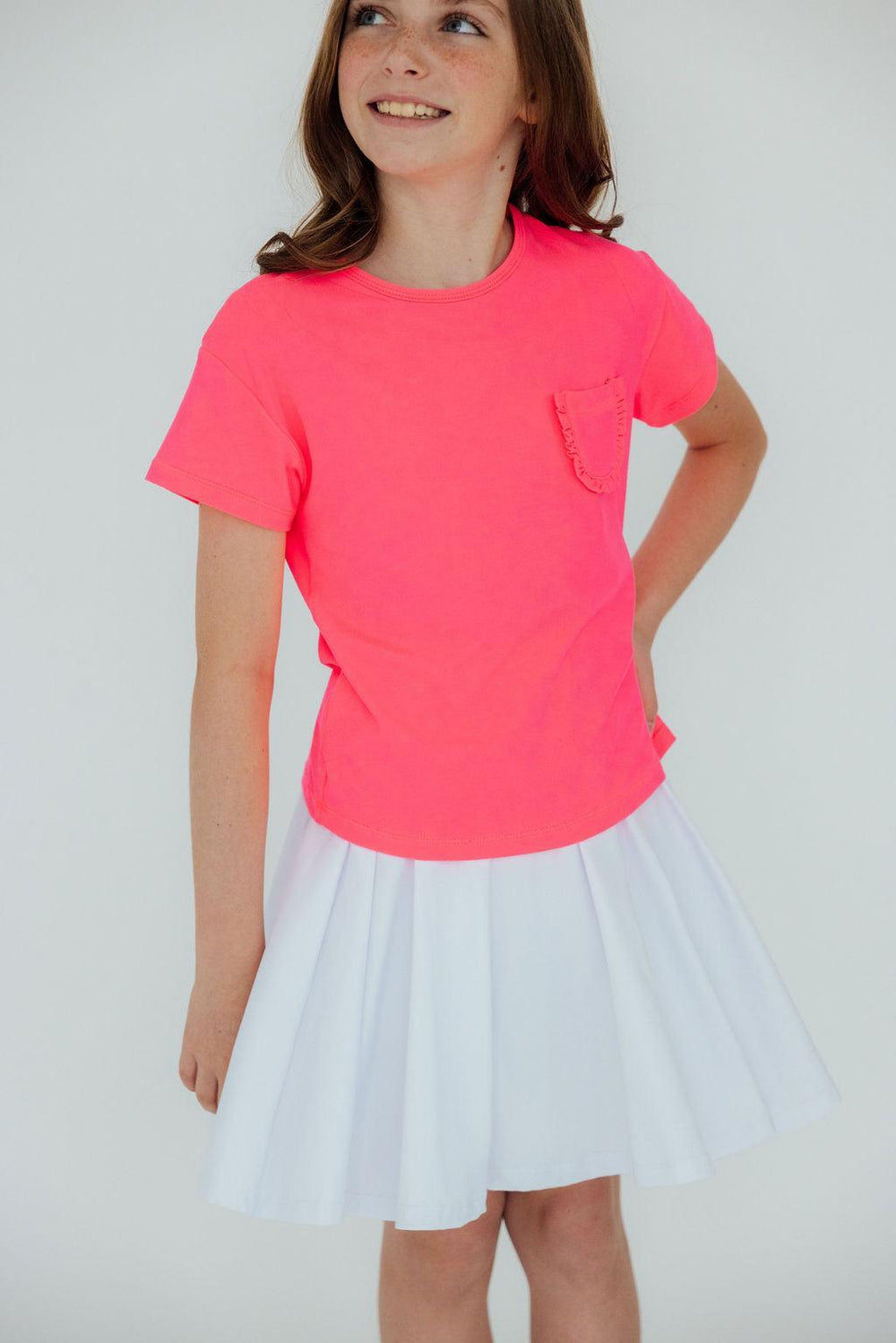 White Twirl Skort