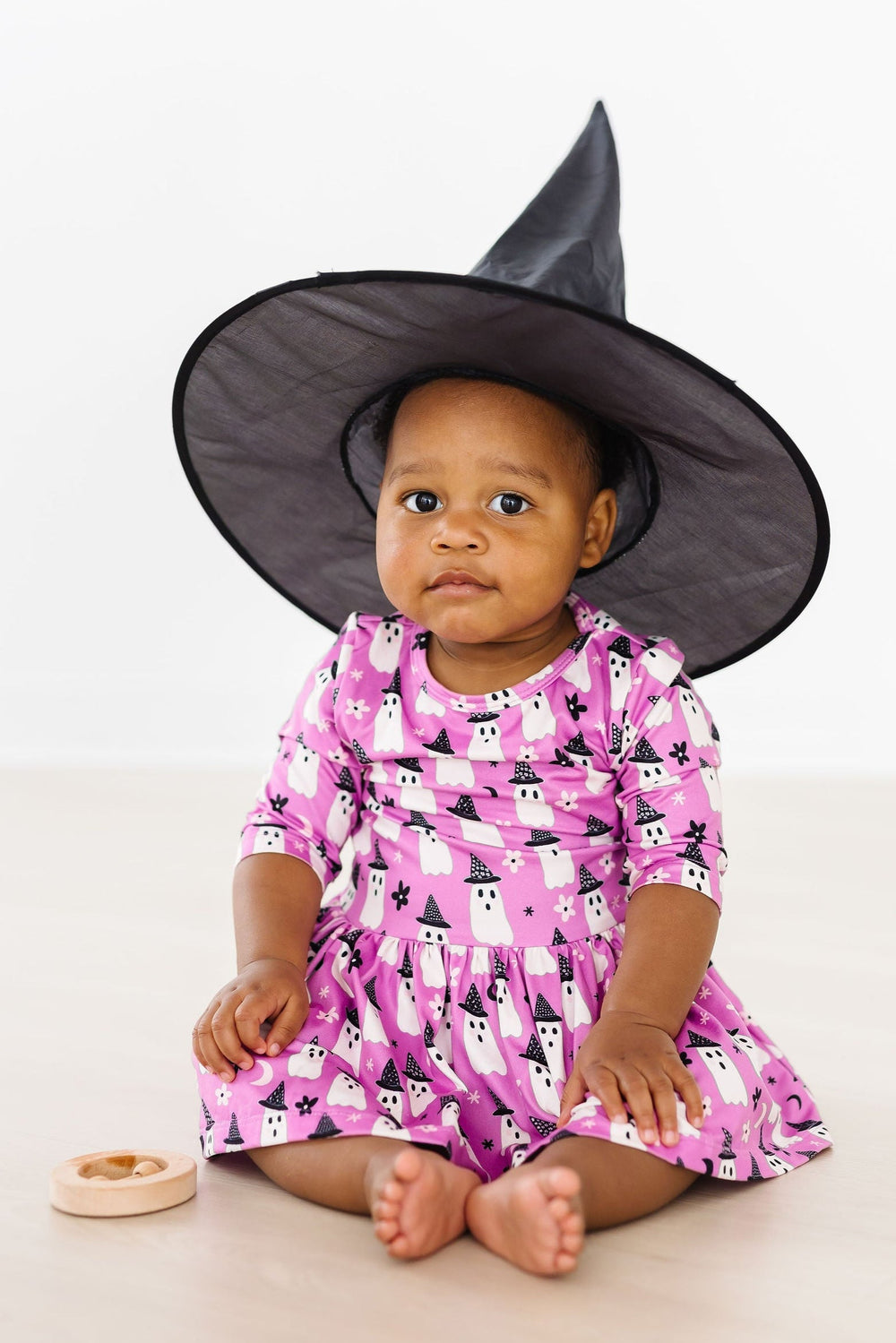Witches Boo 3/4 Sleeve Twirl Bodysuit