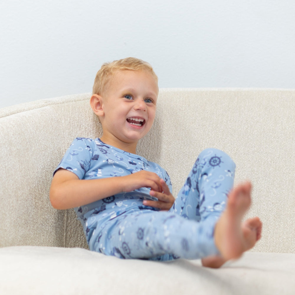 Pirate Ships Big Kid Pajama S/S