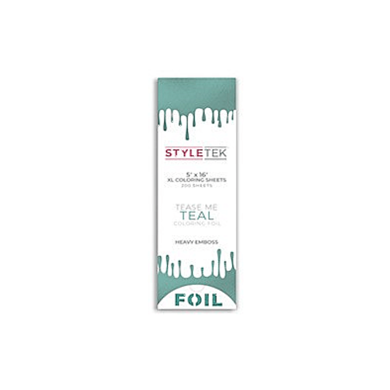 Feuilles de balayage XL Styletek Tease Me Teal, 200 unités, 5x16