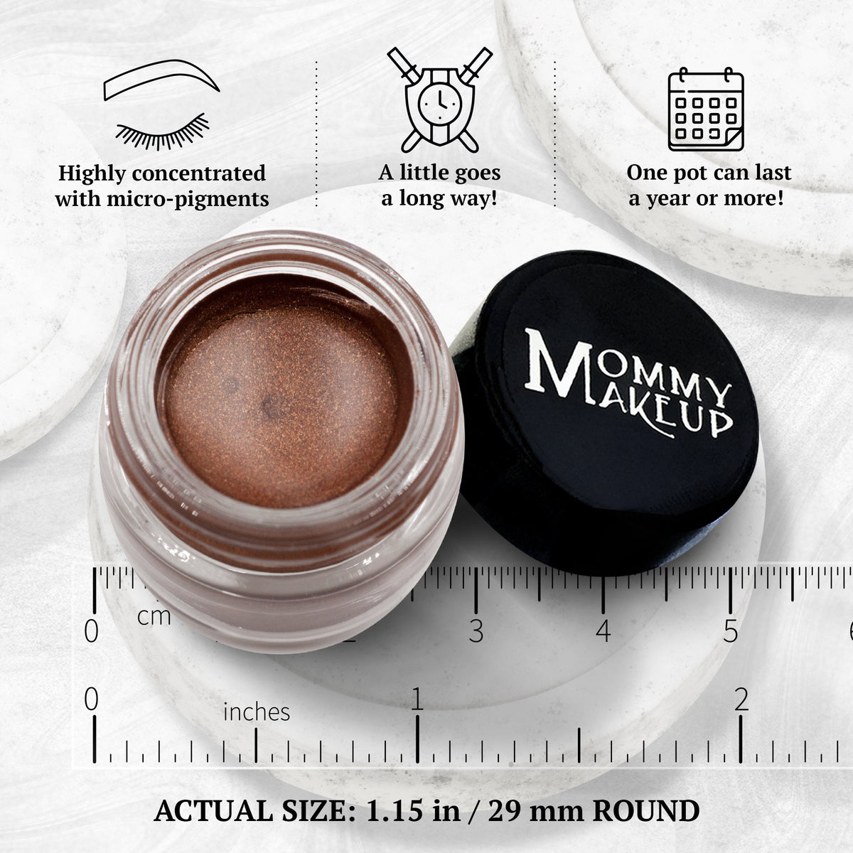 Chocolate Sizzle Stay Put Waterproof Gel Eyeliner w/ Micropigments - Snipetell