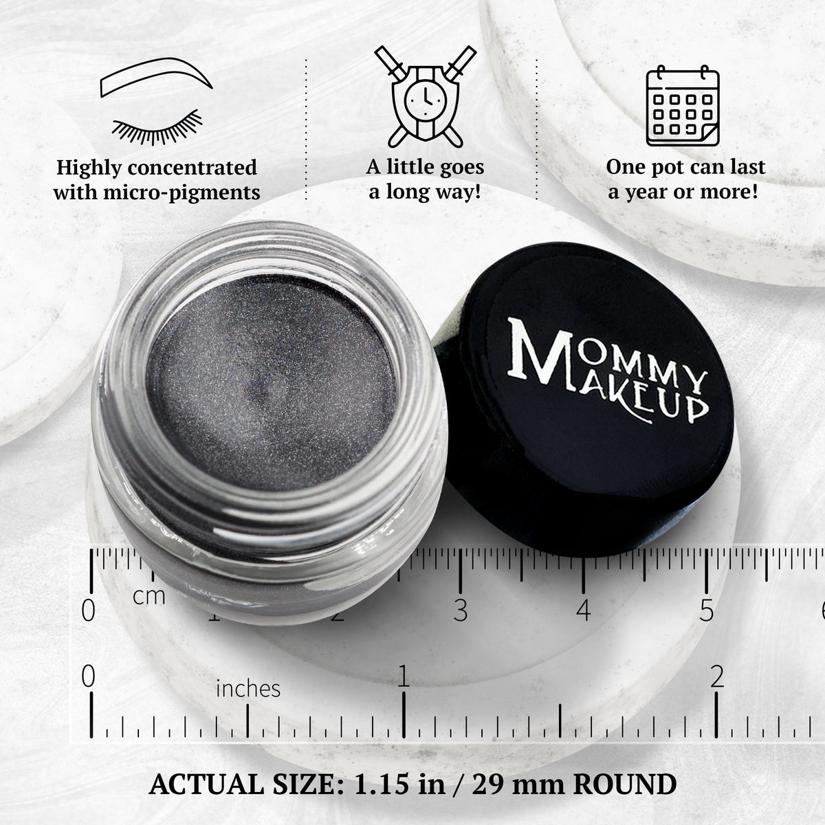 Steel Magnolia Stay Put Waterproof Gel Eyeliner w/ Micropigments - Snipetell