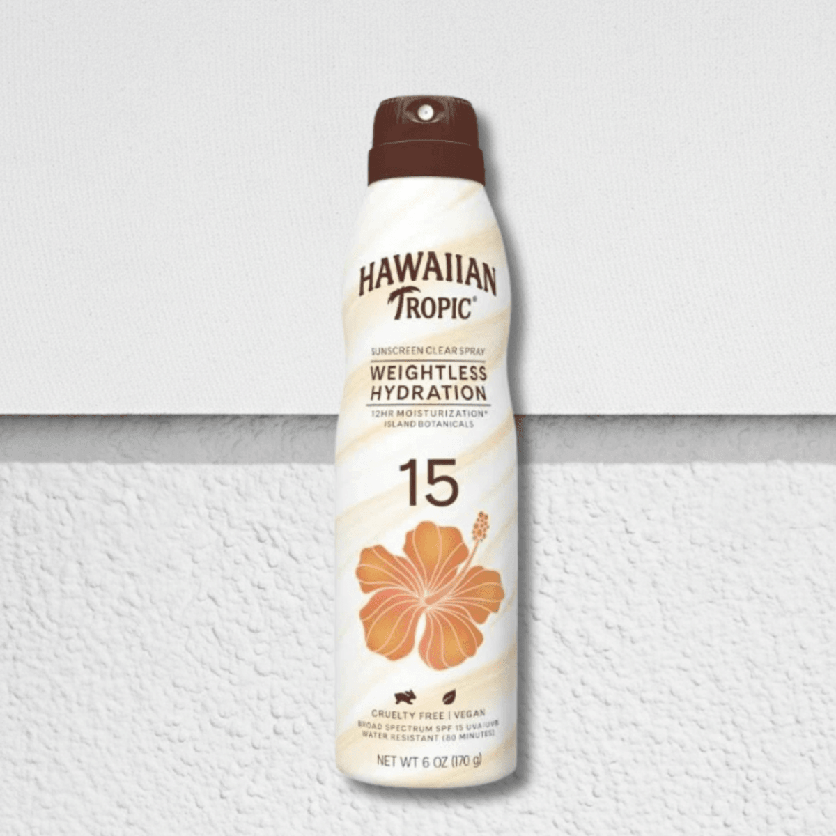 Crème solaire en spray transparent Hawaiian Tropic, hydratation légère, FPS 15, 177 ml