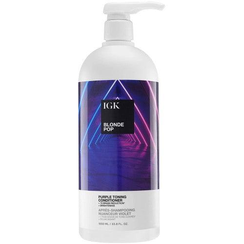 Après-shampooing déjaunisseur violet IGK BLONDE POP 1 litre
