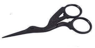 Premium Stork Scissor 3.5" matte black (from USA)