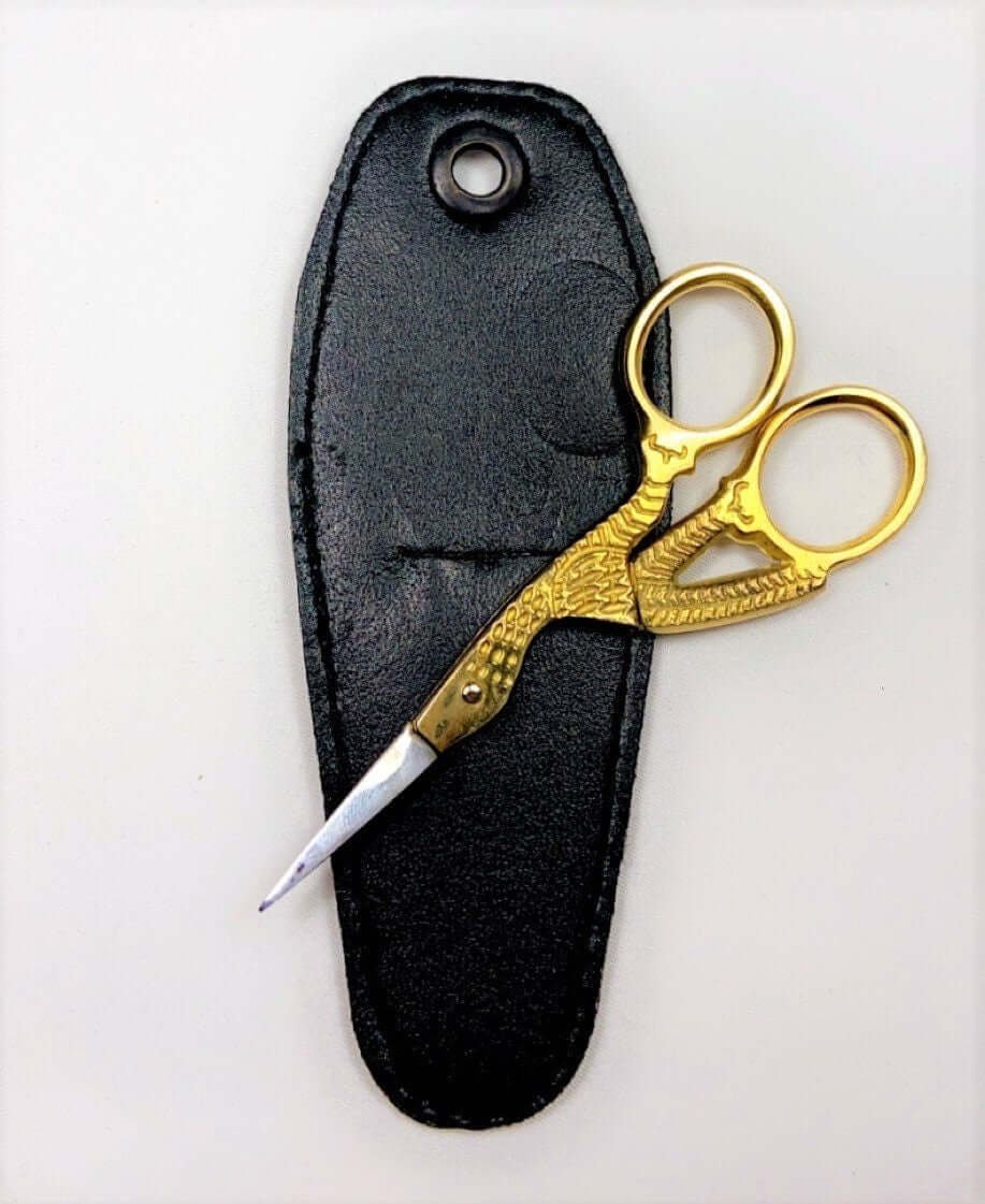 Tijeras de cigüeña de 4" bañadas en oro (de EE. UU.)