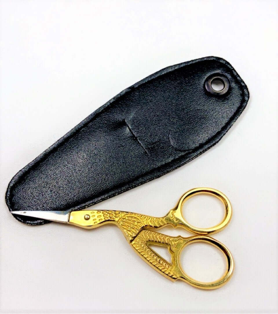 Tijeras de cigüeña de 4" bañadas en oro (de EE. UU.)
