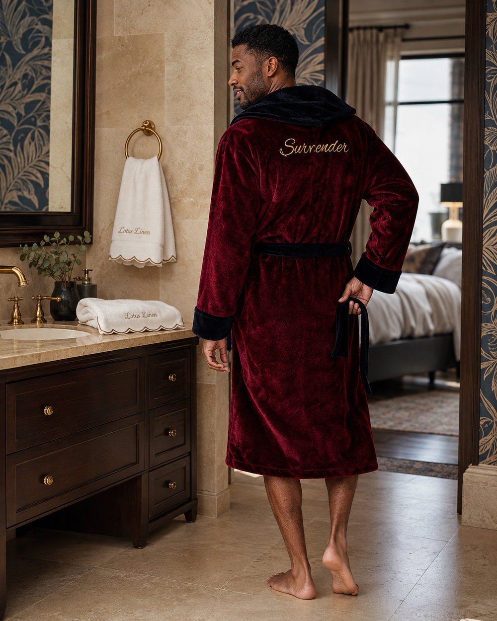 Men’s Robe with Hood – Ultra-Soft Plush Comfort for Everyday Use