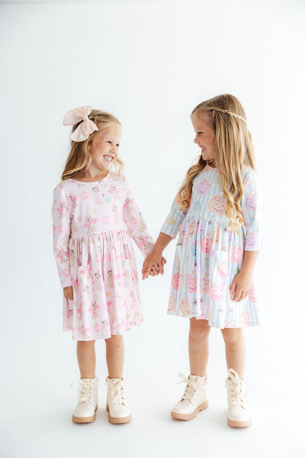 Pawsitively Spooky L/S Pocket Twirl Dress
