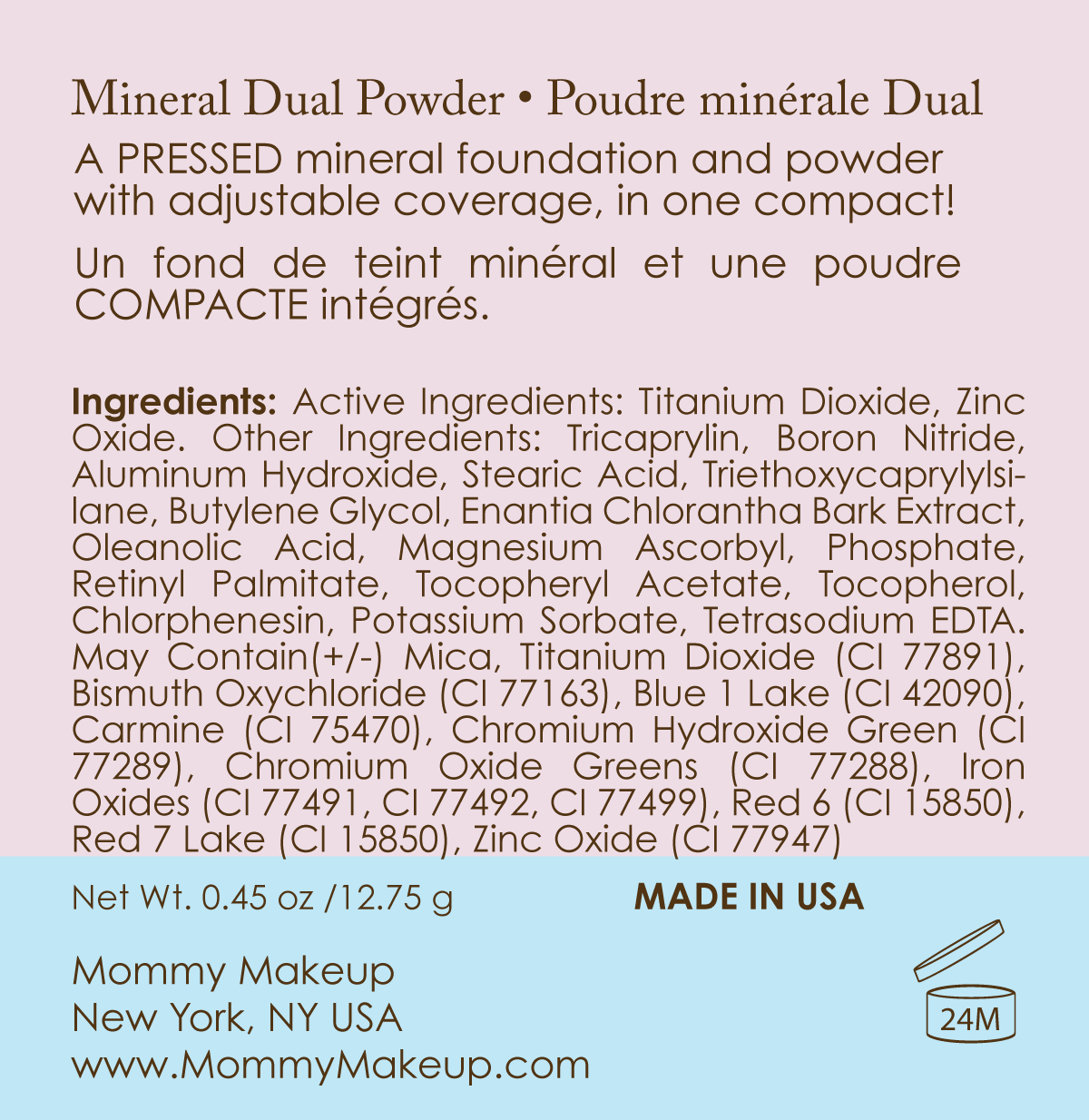 Mineral Dual Powder Foundation SPF15 (0.45 oz.) - DUE DATE (Medium) - Snipetell