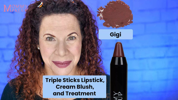 Rouge à lèvres Triple Sticks, blush crème et soin, teinte Gigi