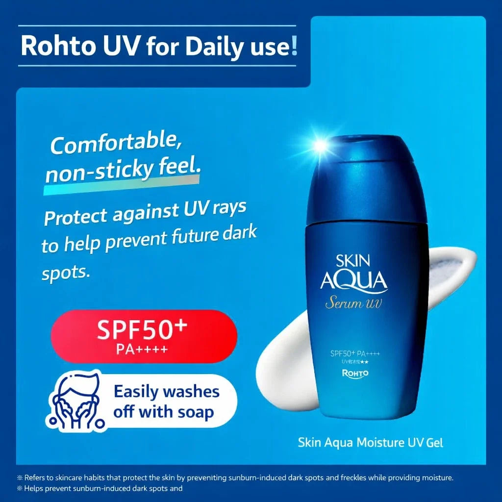 Rohto Skin Aqua Serum UV SPF50+ PA++++ - Snipetell