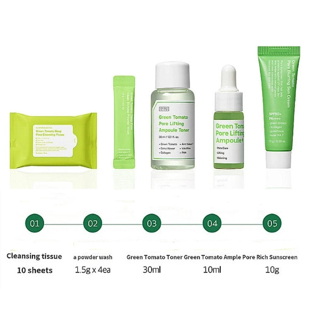 Sungboon Editor Green Tomato Travel Kit - Snipetell
