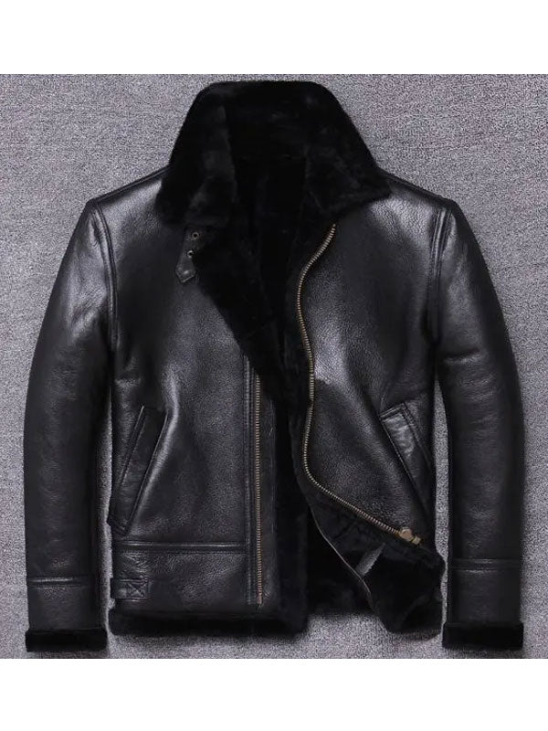 Men’s Sheepskin Winter Fur Coat Jacket