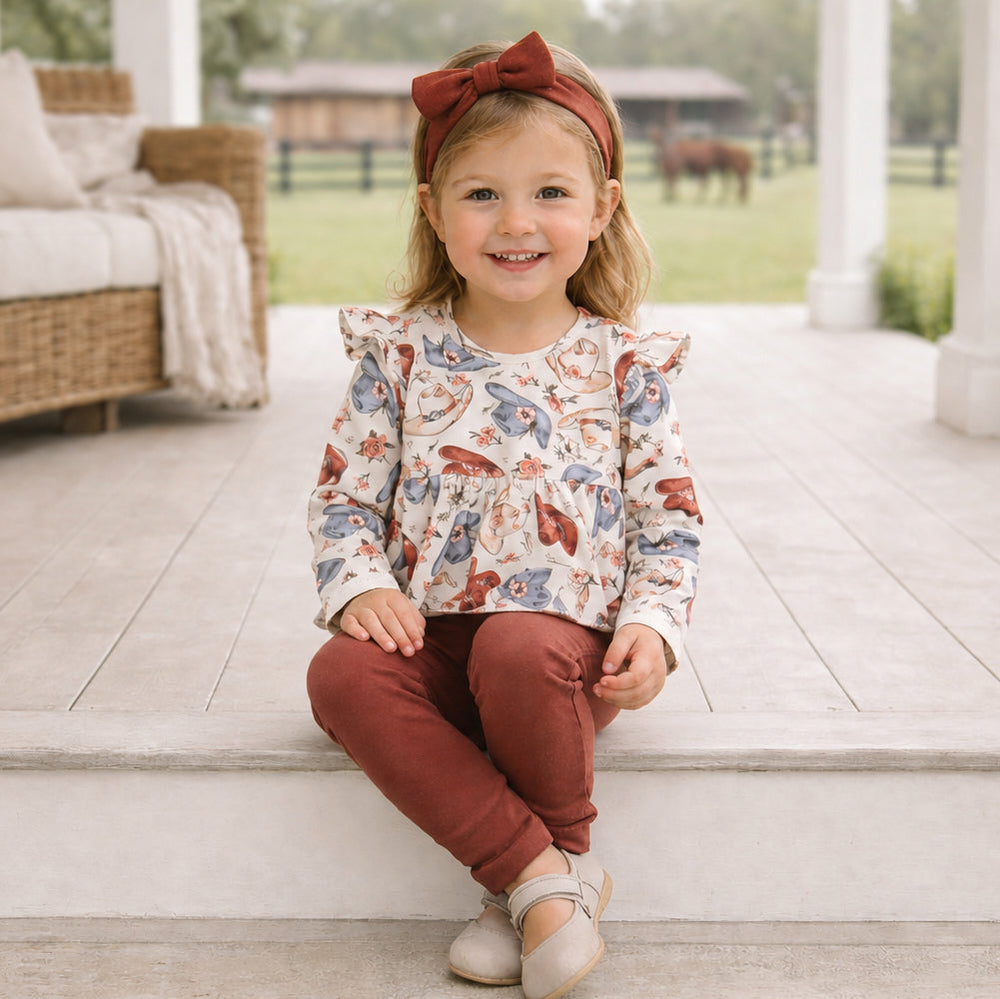 Wildflower Rodeo Cowgirl Set- Bamboo Top & Cotton Pants Tesa Babe