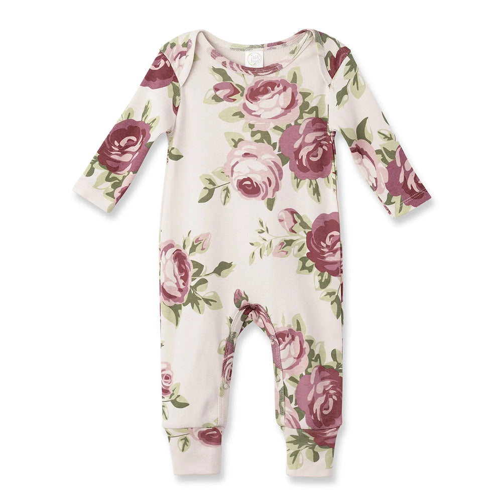 Baby Girl Cabbage Rose Cotton Romper Tesa Babe