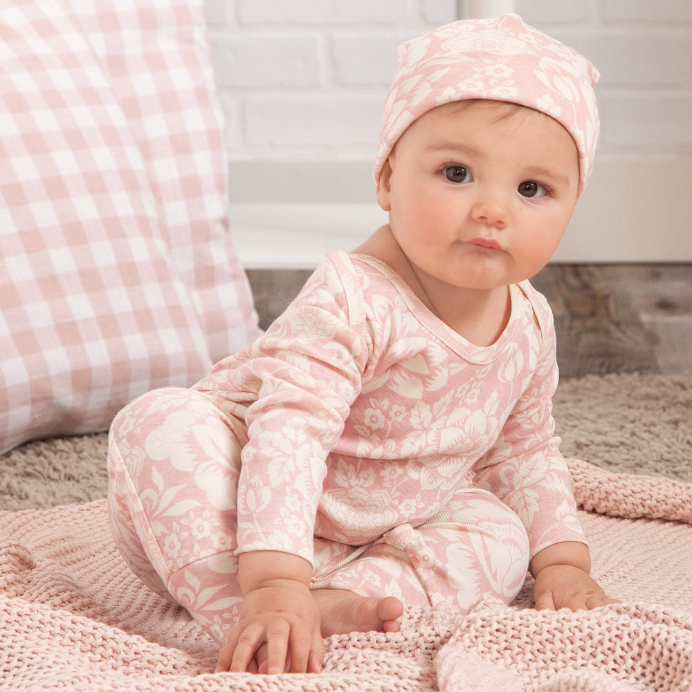 Vintage Floral Baby Romper – Cotton Long Sleeve One-Piece Tesa Babe