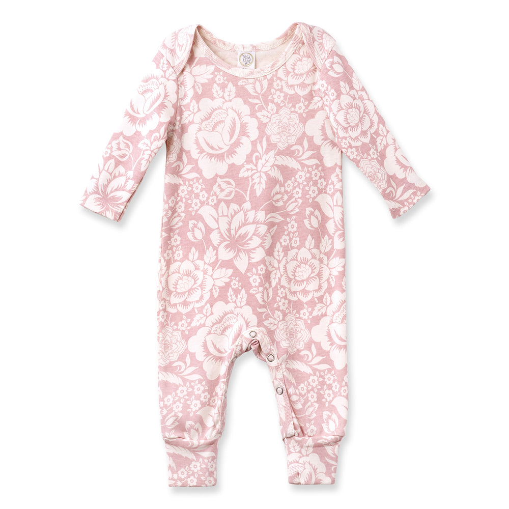 Vintage Floral Baby Romper – Cotton Long Sleeve One-Piece Tesa Babe